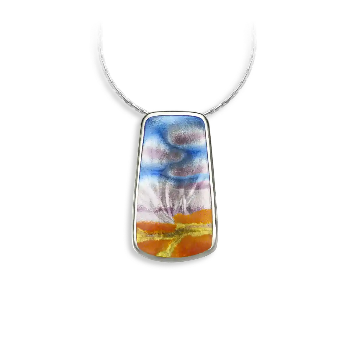 Sunset Necklace. Sterling Silver