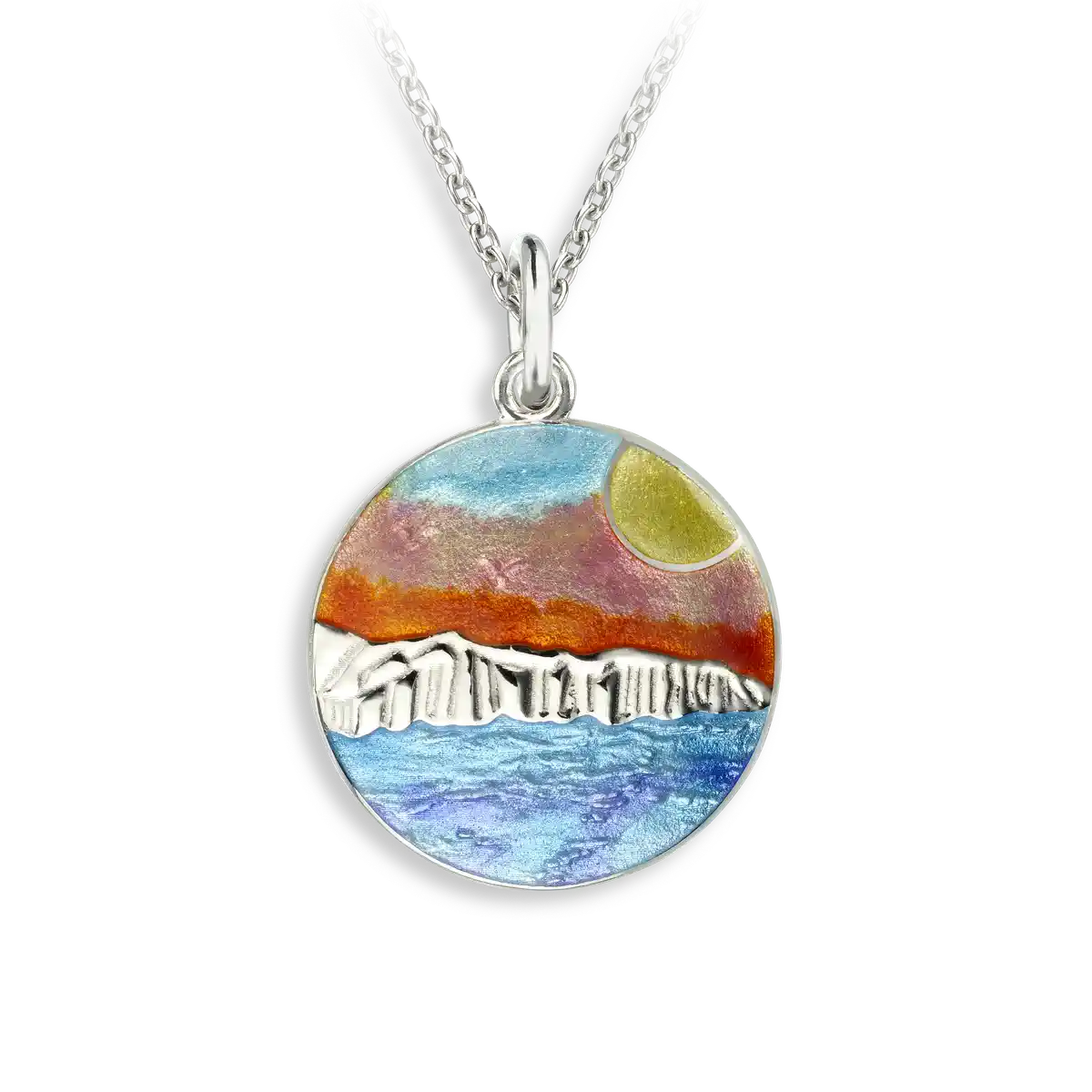 Sea Cliffs Necklace. Sterling Silver