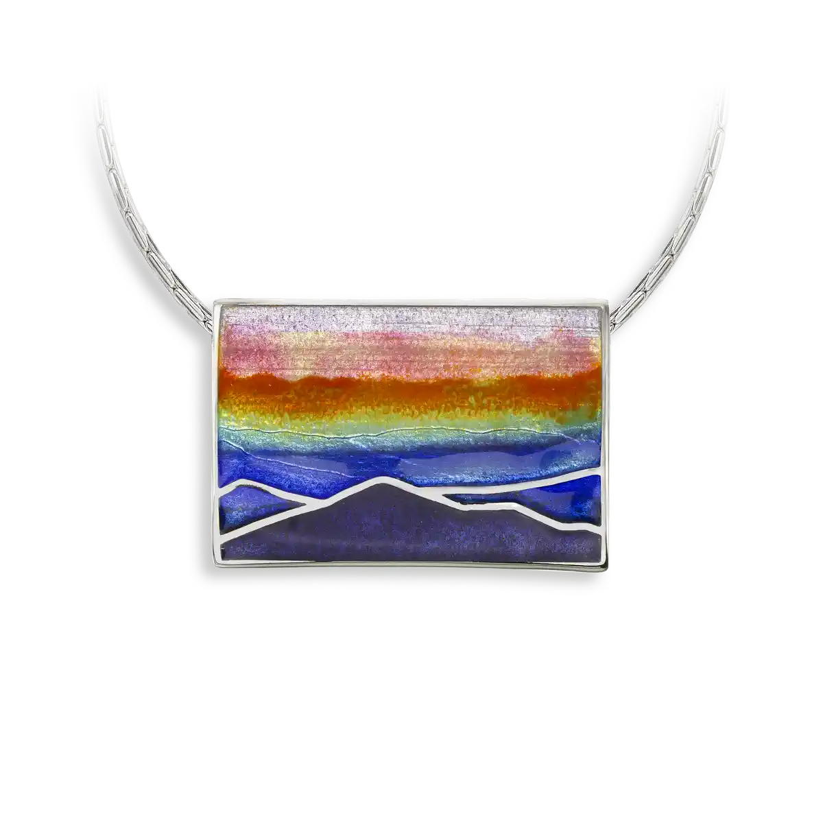 Multi Landscape-Smoky Mountains Necklace