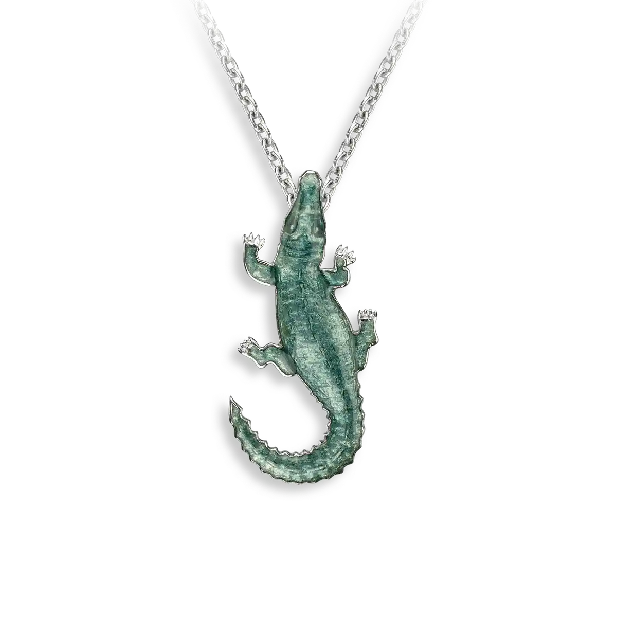 Green Alligator Necklace