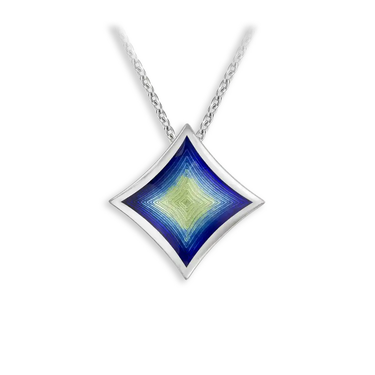 Turquoise Diamond-Shaped Necklace