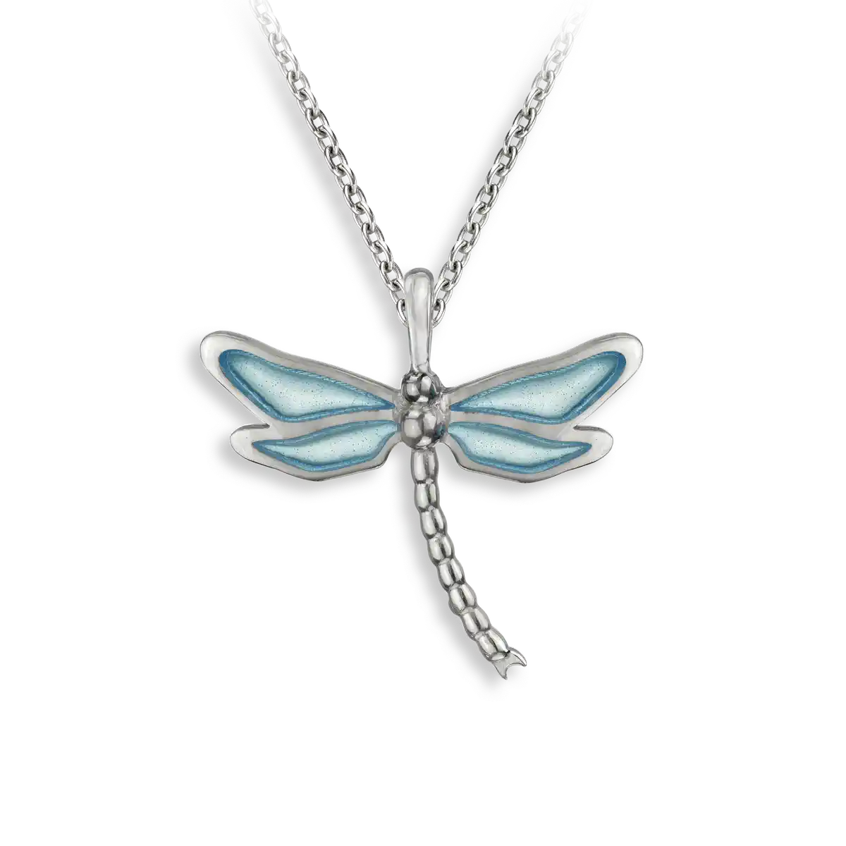 Blue Plique-a Jour-Dragonfly Necklace.