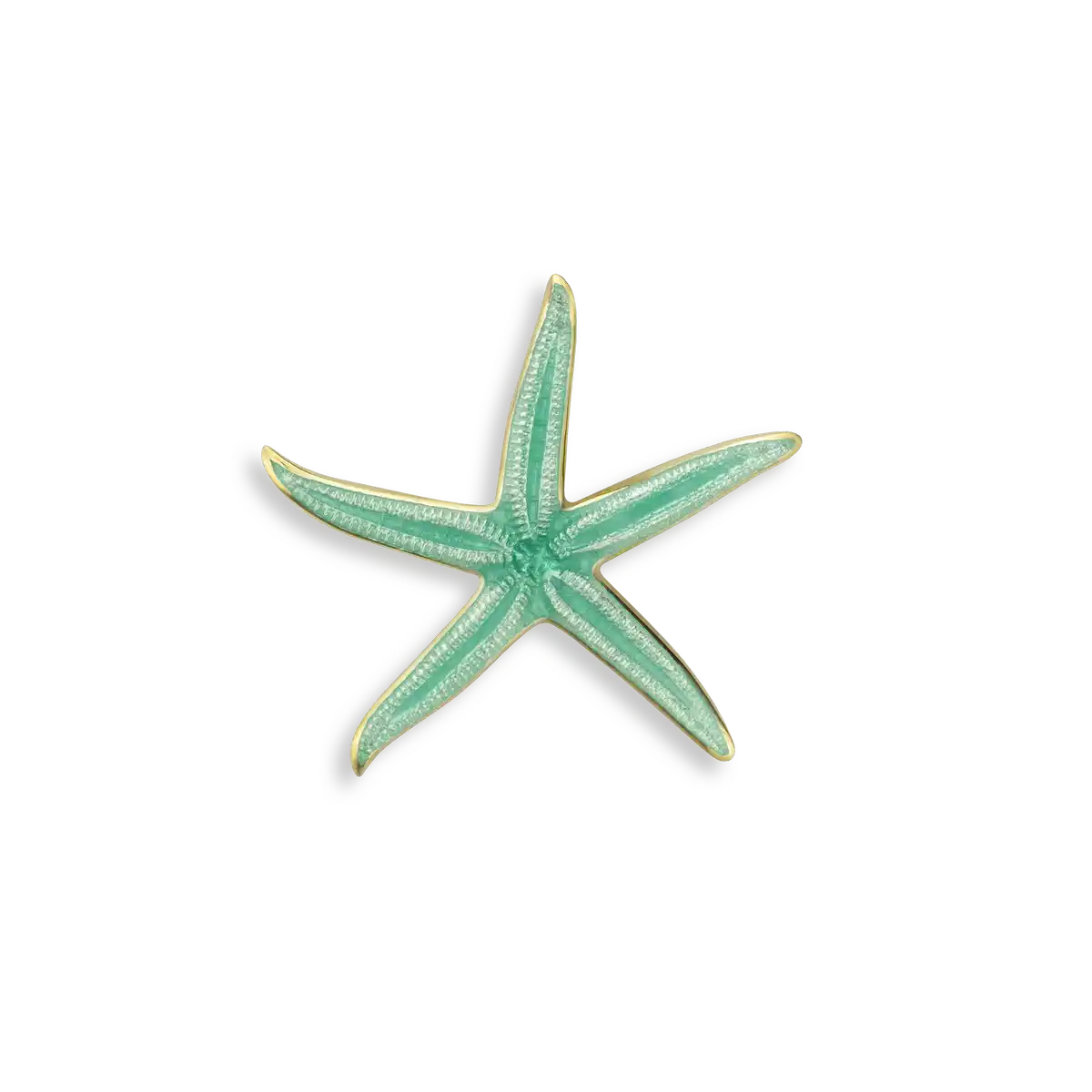 Green Sea Star 18K Pendant