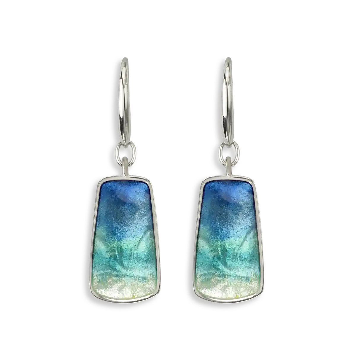 Ocean Wire Earrings. Sterling Silver
