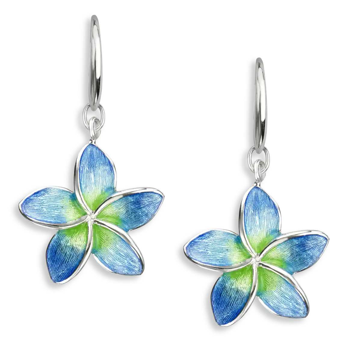 Blue Hawaiian Plumeria Flower Pin Swarovski Crystal Pin Brooch And Pen –  jewelry