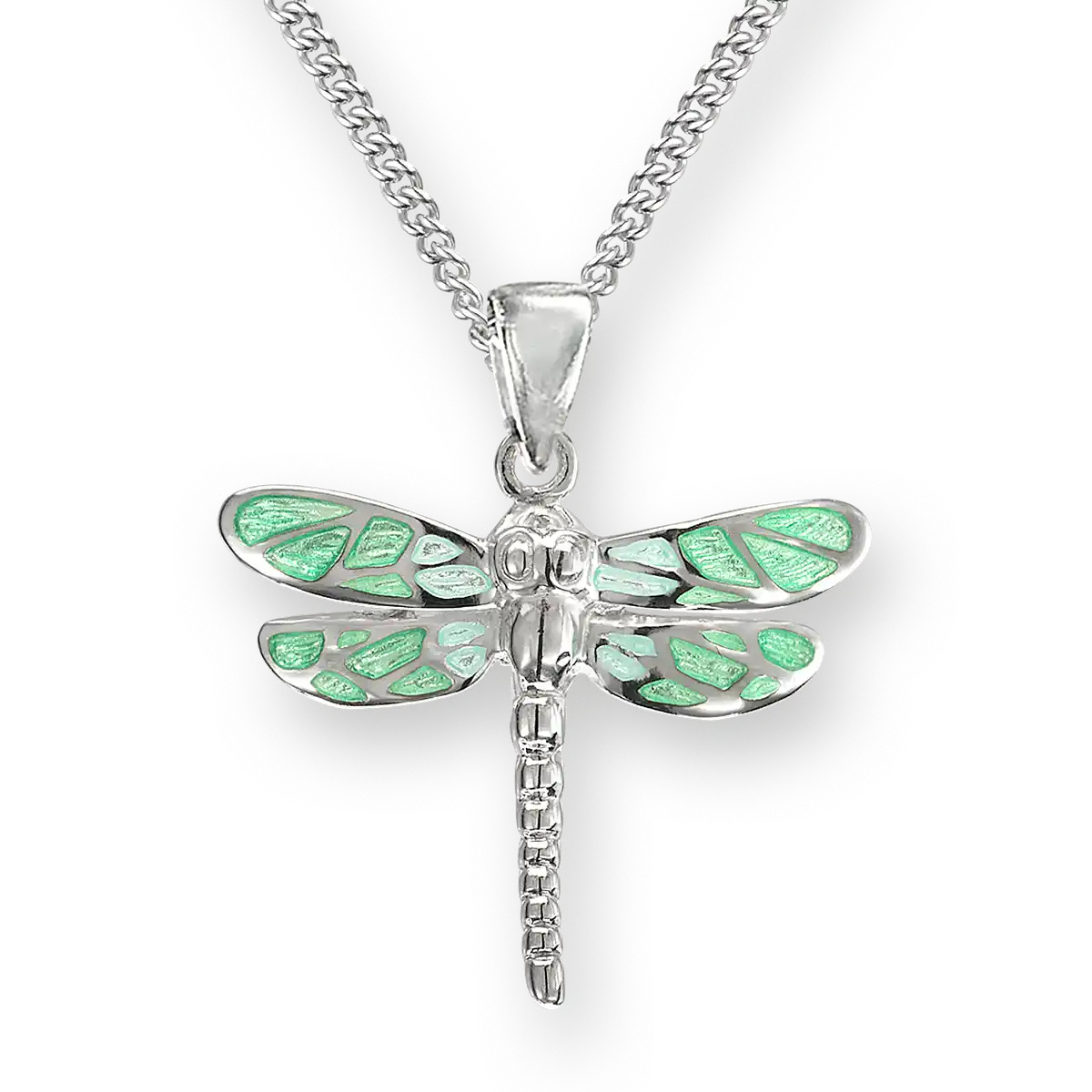 Dragonfly necklace silver sales