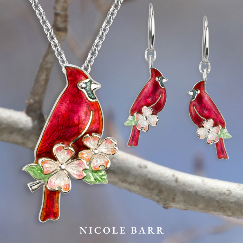 Cardinal jewelry by Nicole Barr