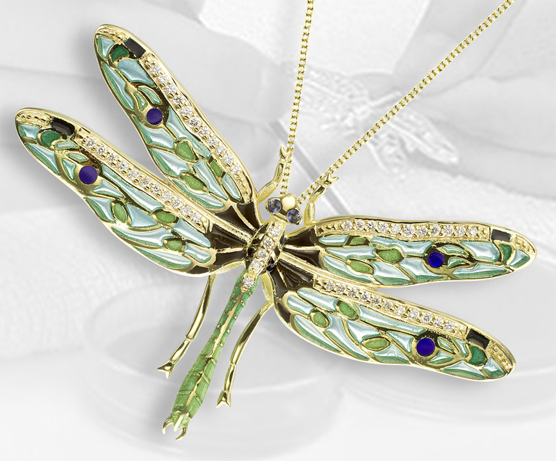 Plique a Jour enamel jewelry by Nicole Barr