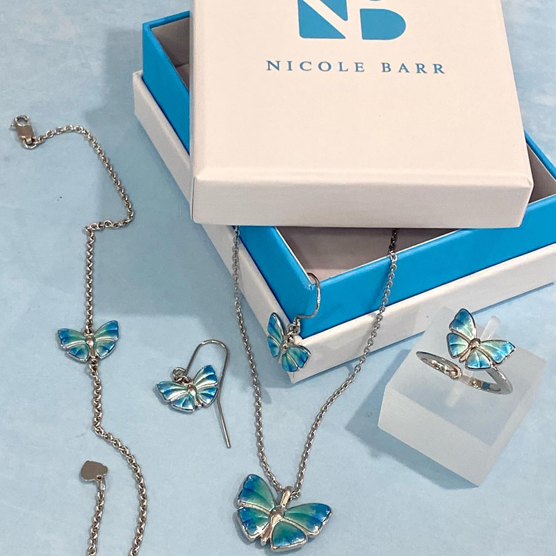 Nicole Barr butterfly jewelry