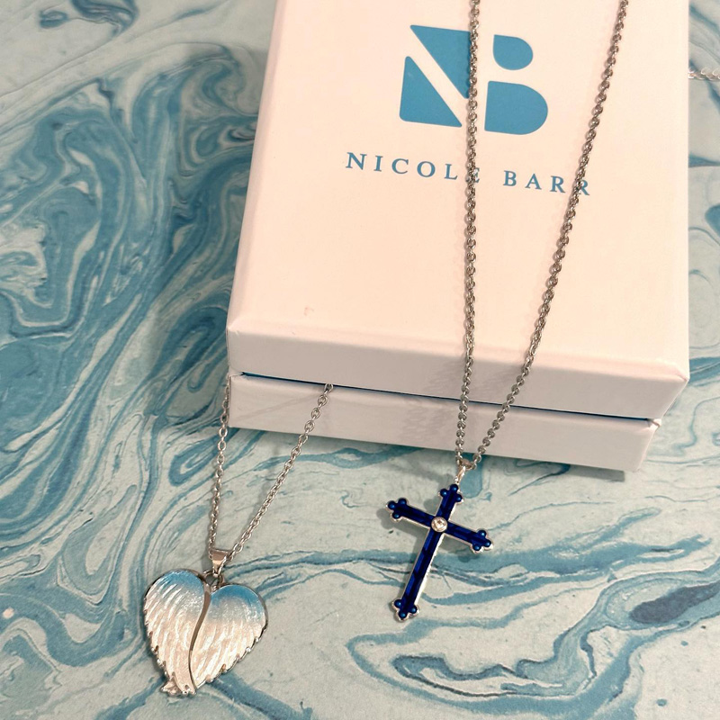 Nicole Barr Cross jewelry Angel Wing Jewelry